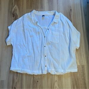 Old Navy White Button Down Shirt